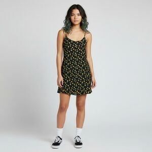 Vans Floral Polka Dot Spaghetti Strap Mini Dress | Size S